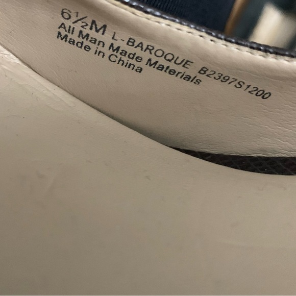 FRANCO SARTO Baroque Platform Heel, Rounded Toe, Brown - Picture 8 of 9